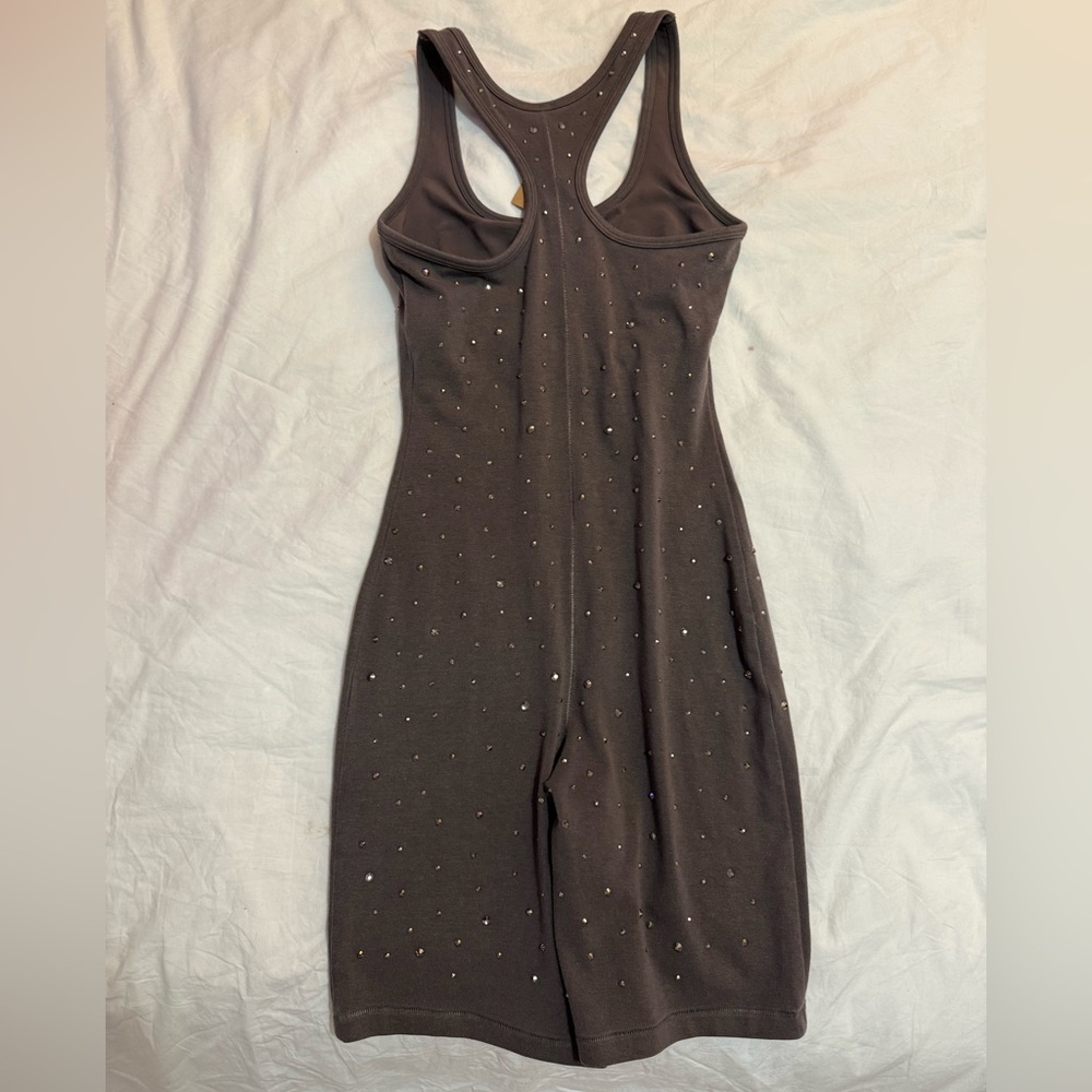 Skims rhinestone grey chalk romper - Picture 4 of 4